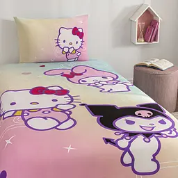 Підлітковий комплект Disney Hello Kitty Friends Ранфорс / простирадло на резинці Tac pbe0051173 - мініатюра 2