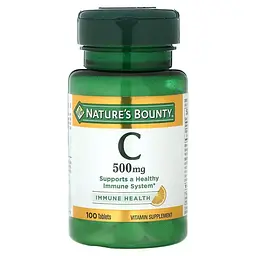 Вітаміни та мінерали Nature's Bounty Vitamin C 500 mg, 100 таблеток