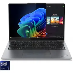 Ноутбук Lenovo ThinkPad X9-14 Gen 1 з процесором Intel Core Ultra 5 228V pana la 4.5GHz, 14" WUXGA, OLED, 32GB LPDDR5x RAM, 512GB SSD, Intel Arc графікою, Windows 11 Pro, сірий, 3y on-