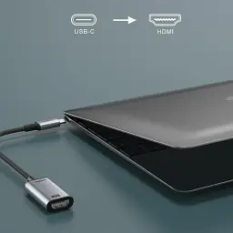 Кабель Cabletime HDMI - USB Type-C V 1.4 (F/M), 0.15 м, 4K/30HZ - мініатюра 2