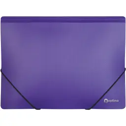 Папка на резинках Optima А4 двухцветная, фиолетовая (O30698-12)