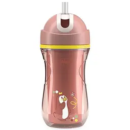 Поїльник непроливайка з трубочкою Chicco Sport Cup 266 мл 14 м+ кораловий (06991.15)