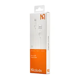Кабель Mcdodo Gorgeous Series Micro USB Cable 1 м CA-0430 Білий - мініатюра 2