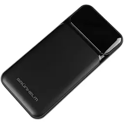 Портативна батарея Grunhelm GP-10BQC Power Bank 10.000 mAh чорна (137527) - мініатюра 2