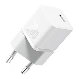 Зарядний пристрій Baseus GaN5 швидке заряджання USB-C 20 Вт білий (CCGN050102)