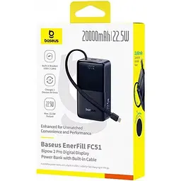 Павербанк Baseus EnerFill Bipow2 Pro Pink 20 000 mAh / 22.5 Вт (E0027701) - мініатюра 2