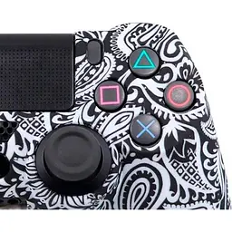 Чохол на геймпад Silicone Case для Sony DualShock 4 White Ornament [98258] - мініатюра 3