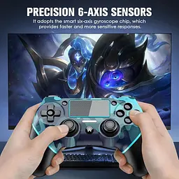 Бездротовий контролер JORREP для PS4 з функцією подвійної вібрації та звуку - мініатюра 8
