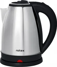 Електрочайник 1500Вт з нержавіючої сталі ROTEX RKT09-A  1,8л Металік/чорний