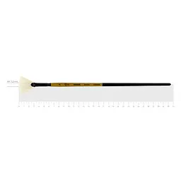 Пензель щетина віялова AMBER 2306FN №8 довга ручка ROSA (4823098533573)