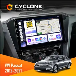 Штатна магнітола Volkswagen Passat 2012-2021 Cyclone C10-011 4x64, DSP Cyclone (НФ-00005337)