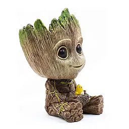 Горщик для вазонів та канцелярії Грут Groot G9 Малюк з пташеням - мініатюра 3