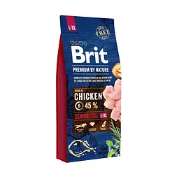 Сухий корм Brit Premium Dog Senior L+XL 15 кг для старіючих собак великих порід