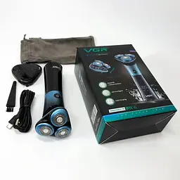 Чоловіча електробритва VGR V-326 акумуляторна бритва для чоловіків Бірюзовий 5 Вт - мініатюра 6