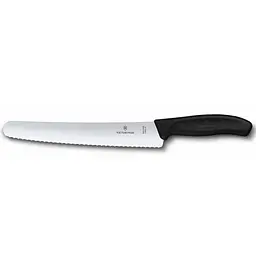Ніж кондитерський Victorinox Swiss Classic 22см хвил чорн 6.8633.22B