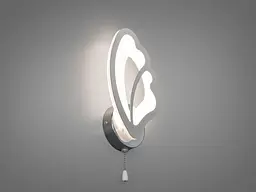 Настінне LED бра Diasha 8166/1HR Метелик хром 16W 3 режими - мініатюра 2