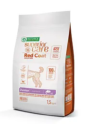 Сухий корм для юніорів з рудим окрасом для малих порід Superior Red Coat Grain Free Junior Mini Breeds 1,5 кг