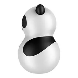 Вакуумний стимулятор клітора із вібрацією Satisfyer Pocket Panda чорно-білий - мініатюра 3