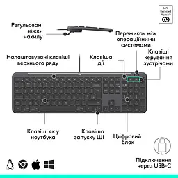 Комплект (клавіатура + миша) Logitech Signature Slim MK620 Combo for Business Graphite (920-013349) [145997] - мініатюра 10