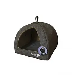 Будиночок AnimAll Darling M для собак світло-сірий 41×41×32 см