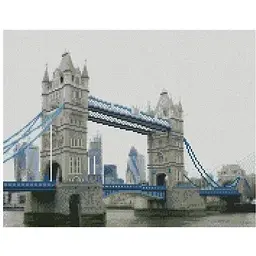 Алмазна картина Strateg Лондонський Tower Bridge FA40841
