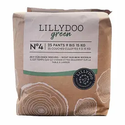 ЕКО підгузки-трусики LILLYDOO Green 4 (9-15 кг), 25 шт