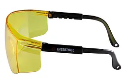 Окуляри захисні Intertool регульовані вушка полікарбонат жовті - мініатюра 4
