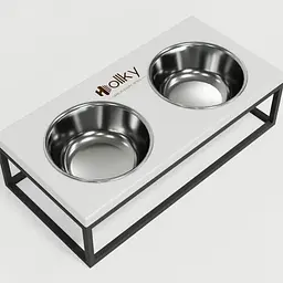 Hollky Base M — миски на підставці для середніх собак та великих котів (2 × 0,95 л) - мініатюра 9
