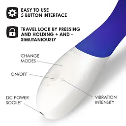 Вібратор Lelo Mona Wave 19.5 см синій - мініатюра 8