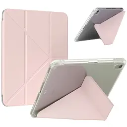 Чохол до планшета BeCover Ultra Slim Origami Transparent Apple iPad Air 11" M4 2026 Pink (715185) - мініатюра 2