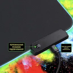 Геймерський килимок для мишки Sky з RGB-підсвічуванням на 360 ° ROG GM 800x300x4 мм (F - A9 - 02) - мініатюра 2