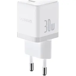 Мережевий зарядний пристрій Baseus Palm 1-USB-C 30W Moon White (P10111605213-00) [127627]