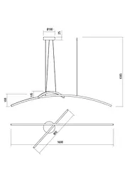 Підвісний світильник Redo KATANA SU LED 45W 3000K MWH (4.1.2) 01-2101 - мініатюра 2