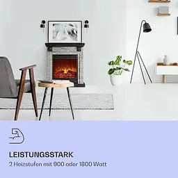 Камін електричний Klarstein Etna 1800W (10035043) - мініатюра 2