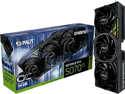 Відеокарта GeForce RTX 5070 Ti 16GB Palit GamingPro OC V1 (NE7507TS19T2-GB2031Y)