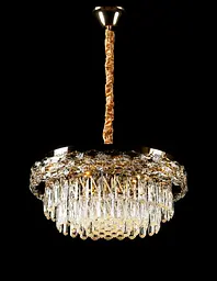 Splendid Ray LA7013/500/5+LED (SGD), золота кришталева люстра 50 см на 5 ламп E14 з пультом - мініатюра 2