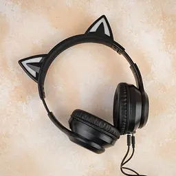 Навушники Onikuma B90 Bluetooth Gaming CAT with LED чорні - мініатюра 4