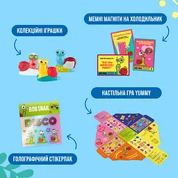 Набір Bob Snail Різдвяний бокс з іграшкою та грою 382 г - мініатюра 3