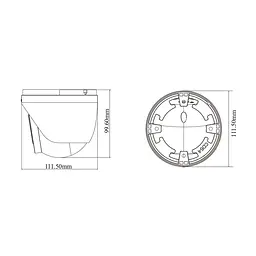 IP-відеокамера 6Mp TVT TD-9565E4-PA(D/AZ/PE/AW3) White f=2.7-13.5mm, ІЧ+LED-підсвічування, з мікрофоном (77-00399) - мініатюра 2