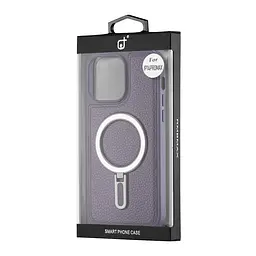 Чохол Jinduka Leather Ringo iPhone 14 Pro Max Purple - мініатюра 2