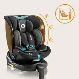 Автокрісло Lionelo Navy I-Size black turquoise (LO-NAVY I-SIZE BLACK TURQUOISE) - мініатюра 13