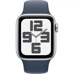 Смарт-годинник Apple Watch SE 2 GPS 40mm Silver Aluminium Case with Storm Blue Sport Band S/M [MRE13] [95083] - мініатюра 2