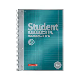 Книга записна Brunnen Коледж-блок А4 Premium DUO, лінія + клітинка, 80 аркушів (10-671 74)