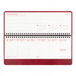 Планінг-щотижневик настільний Leo Planner 2027 Persona 30х14 см 128 сторінок бордовий (252741) - мініатюра 9