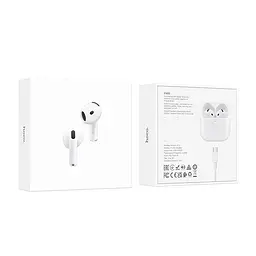 Бездротові навушники Hoco EW83 True wireless stereo headset, BT5.4, 30mAh, 300mAh, 4h, white - мініатюра 7