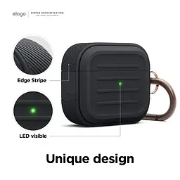 Чохол Elago Armor Case Black для Airpods 3rd Gen чорний (EAP3AM-BK) - мініатюра 2