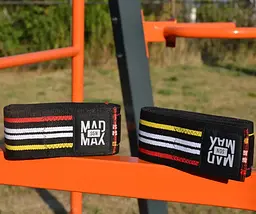 Бинти на коліна MadMax MFA-292 Knee Wraps Black (MFA-292-U) - мініатюра 2