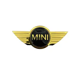 Емблема передня, задня Mini золота+Чорна 114x49мм метал (на скотчі)