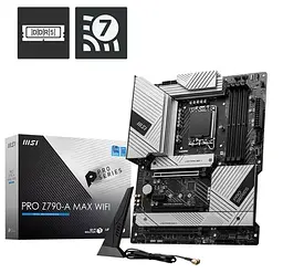 Материнська плата MSI PRO Z790-A MAX WIFI (PRO Z790-A MAX WIFI) (Socket 1700, Intel Z790, ATX) Б/в - мініатюра 5
