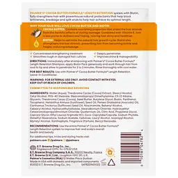 Маска з біотином для збереження довжини Palmer's Cocoa Butter Formula with vitamin E 60 г - мініатюра 2
